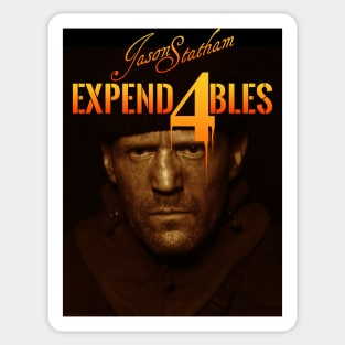 Expend4bles expandables 4 and jason statham themed graphic design by ironpalette. Sticker